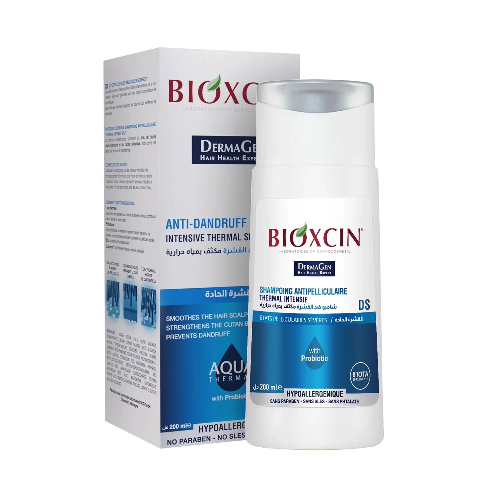 Shampoing antipelliculaire intensif DS — AQUA THERMAL — Bioxcin Algérie
